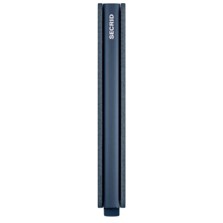 Zijkant van de Secrid Slimwallet navy navy #kleur_navy-navy