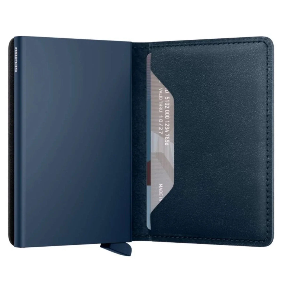 Binnenkant van de Secrid Slimwallet navy navy #kleur_navy-navy