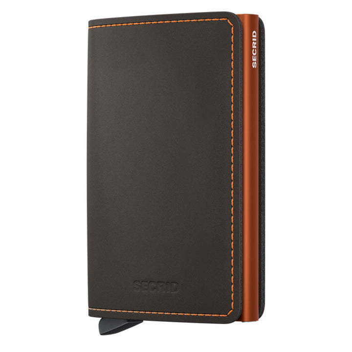Voorkant van de Secrid slim wallet #kleur_truffle-orange