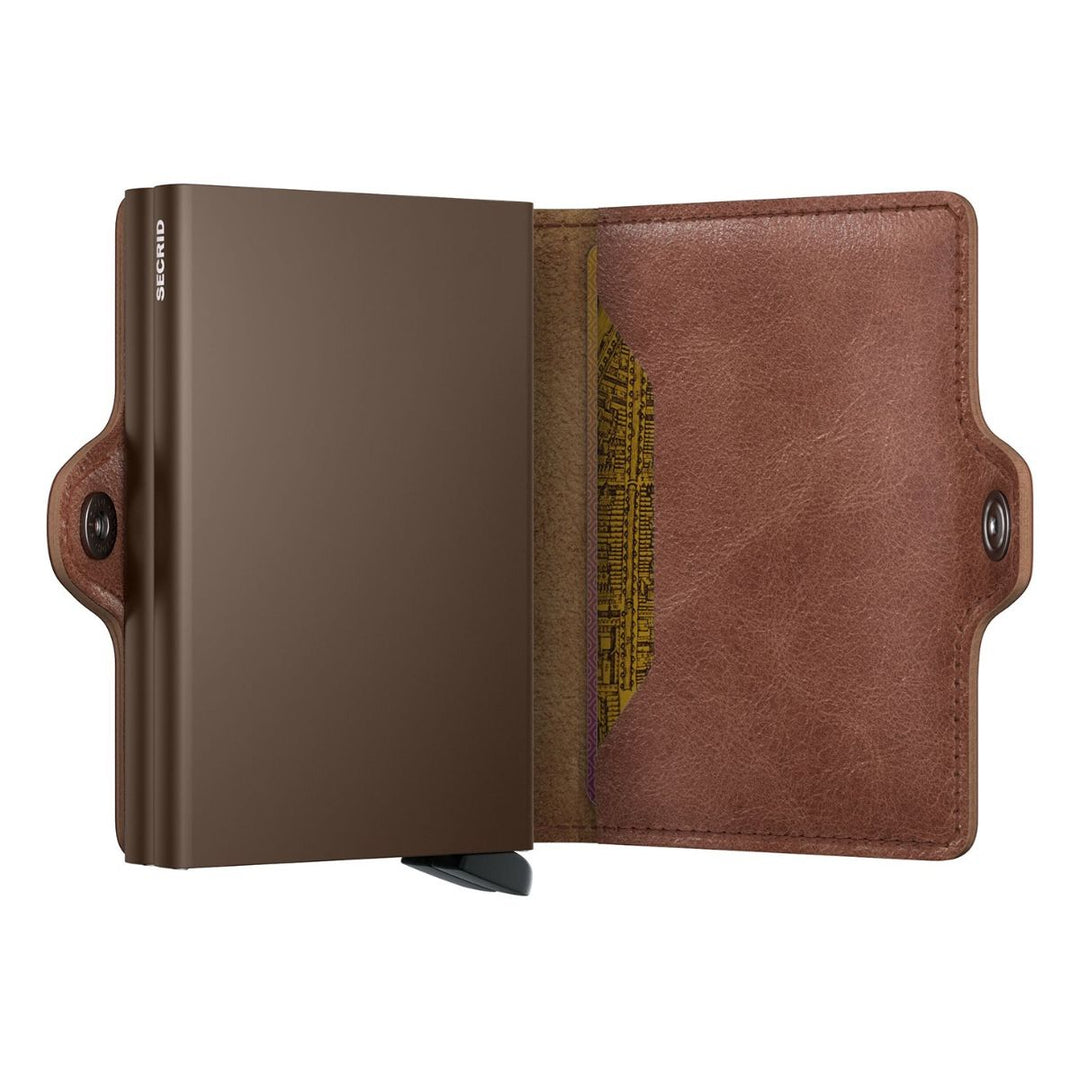 Binnenkant van de Secrid twin wallet vintage cognac-brown #kleur_cognac-brown