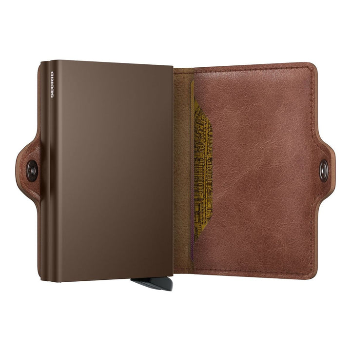 Binnenkant van de Secrid twin wallet vintage cognac-brown #kleur_cognac-brown