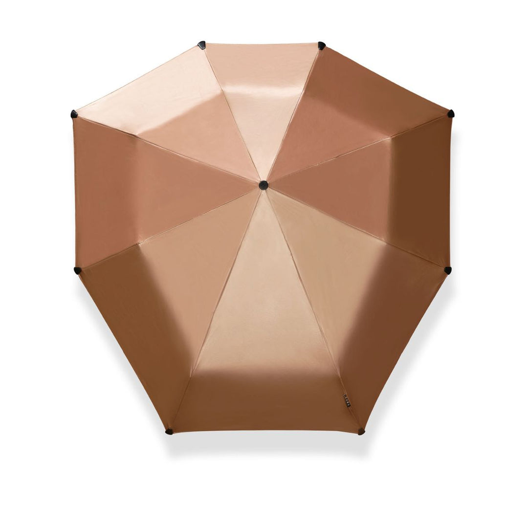 Bovenkant van de Senz Automatic strom paraplu shiny-rose #kleur_shiny-rose