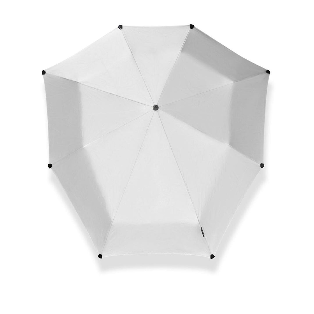 Bovenkant van de Senz Automatic strom paraplu silver #kleur_silver