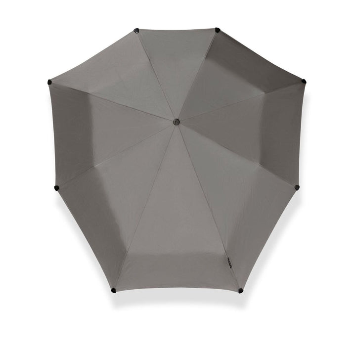 Bovenkant van de Senz Manual storm paraplu in het grijs #kleur_grijs