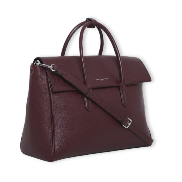 Voorzijde met schouderband van de Smaak Amsterdam Barbra xl Bordeaux #kleur_bordeaux