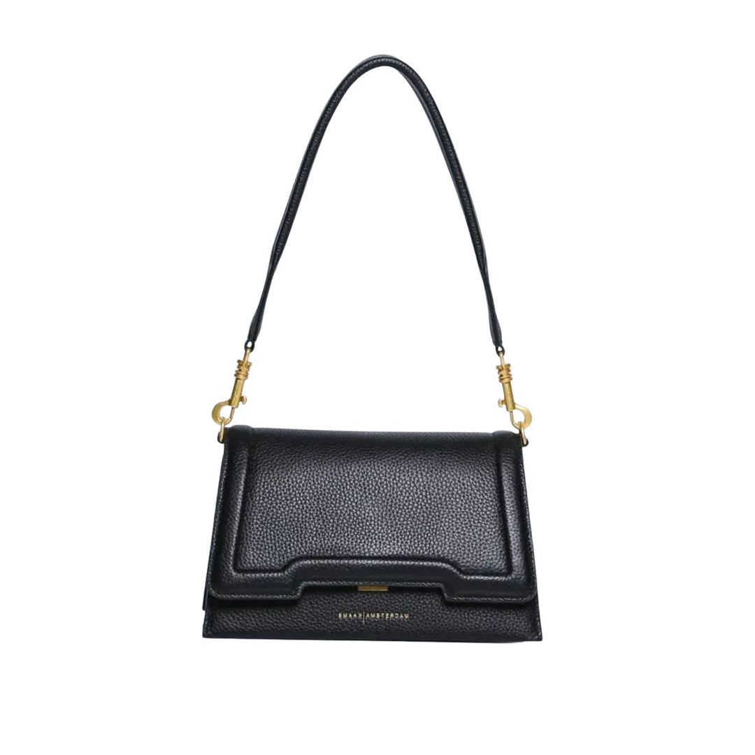 Voorkant van de Smaak Amsterdam Bitti schoudertas in het black #kleur_black