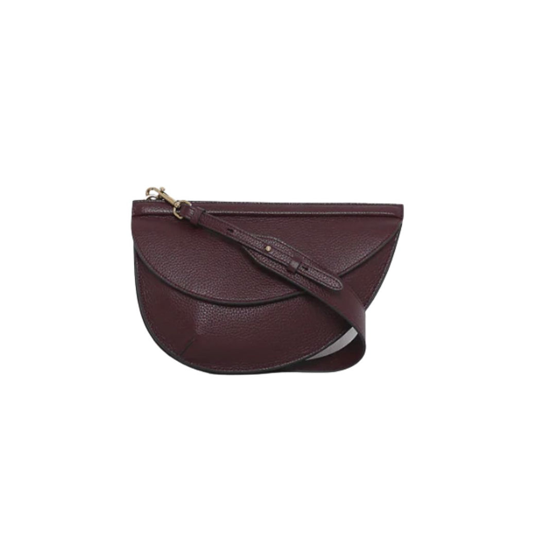 Voorkant van de Smaak Amsterdam Jeanny crossbodytas Bordeaux #kleur_bordeaux