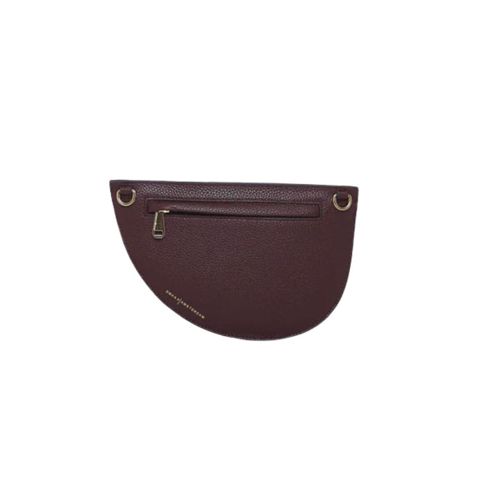 Achterkant van de Smaak Amsterdam Jeanny crossbodytas Bordeau #kleur_bordeaux