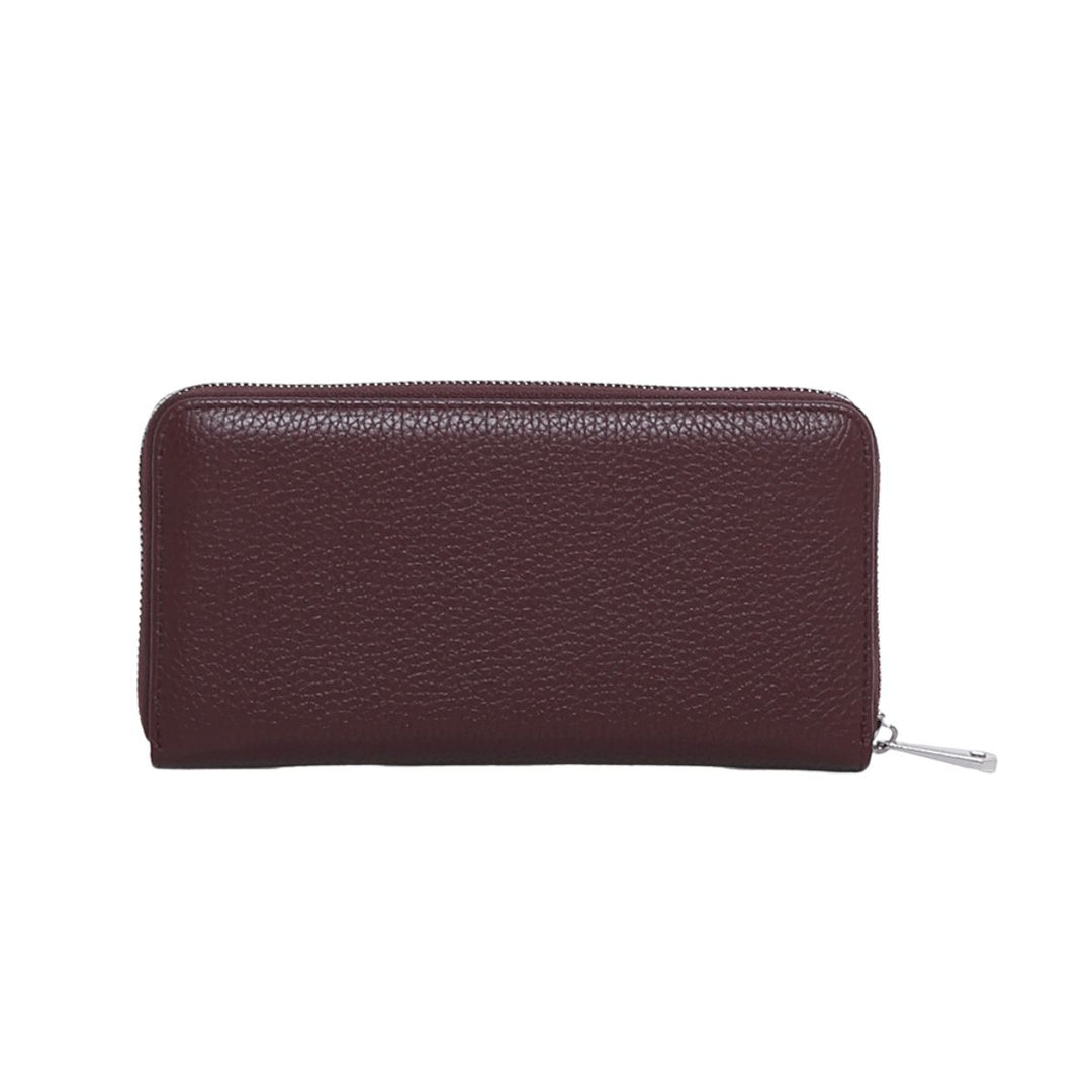 Achterkant van de Smaak Amsterdam Luna Dames portemonnee bordeaux #kleur_bordeaux