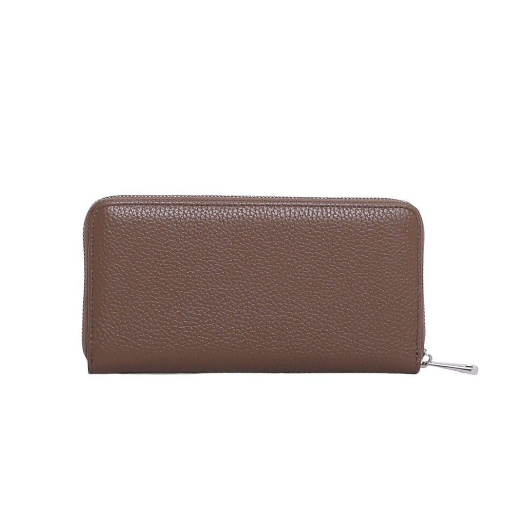 Achterkant van de Smaak Amsterdam Luna Dames portemonnee camel #kleur_camel