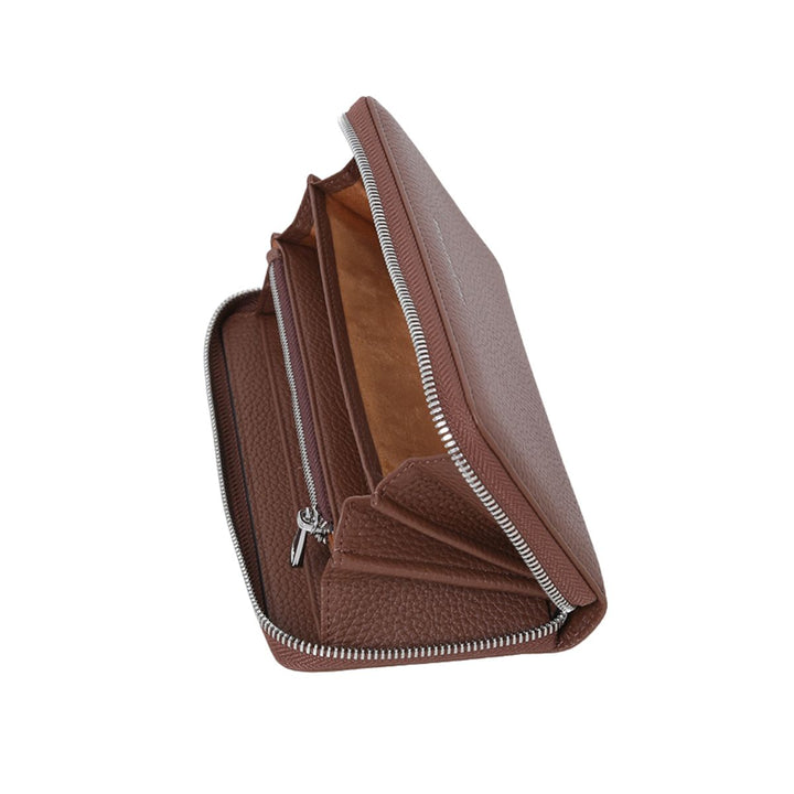Binnenkant van de Smaak Amsterdam Luna Dames portemonnee camel #kleur_camel