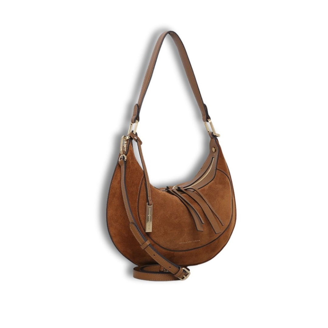Voorzijde met schouderriem #kleur_camel