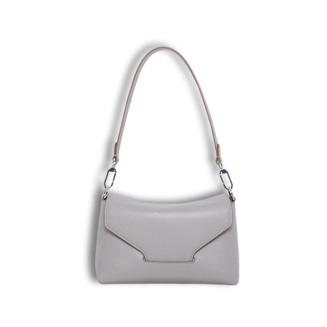 Voorkant van de Smaak Amsterdam Pippa schoudertas in taupe #kleur_taupe