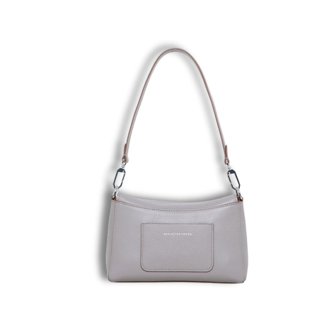Achterkant van de Smaak Amsterdam Pippa schoudertas in taupe #kleur_taupe