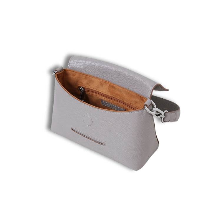 Binnenkant van de Smaak Amsterdam Pippa schoudertas in taupe #kleur_taupe