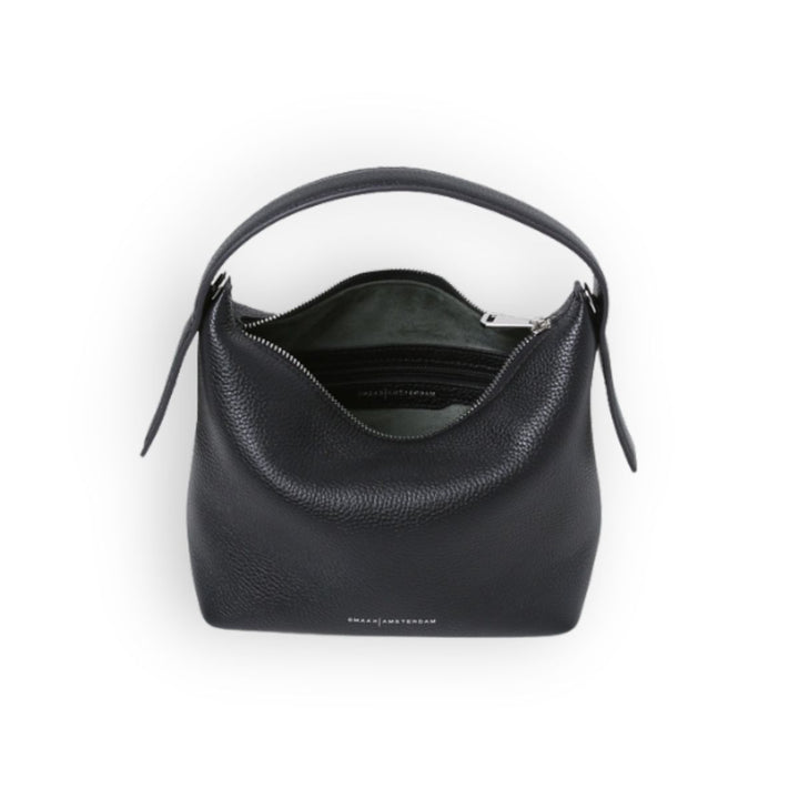 Binnenkant Tara schoudertas van Smaak Amsterdam in black #kleur_black