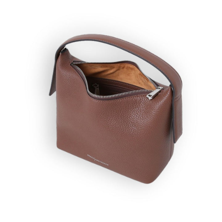 Binnenkant Tara schoudertas van Smaak Amsterdam in camel #kleur_camel