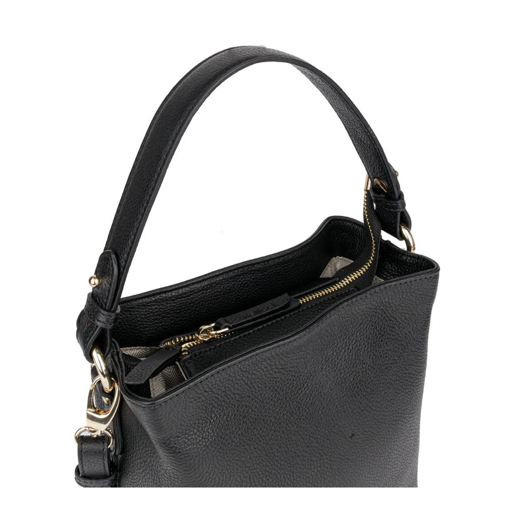 Bovenkant van de Calico Bellici handtas zwart #kleur_zwart