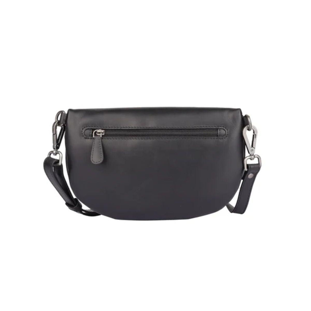 Achterkant Sparwell Kalyn crossbodytas zwart #kleur_zwart