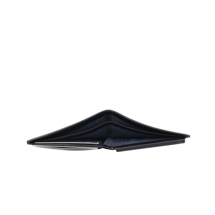 Bovenkant van de Sparwell Noble Nolan leren portemonnee zwart #kleur_zwart