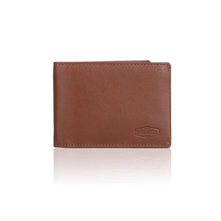 Voorkant Sparwell Oberon leren portemonnee billfold cognac #kleur_cognac