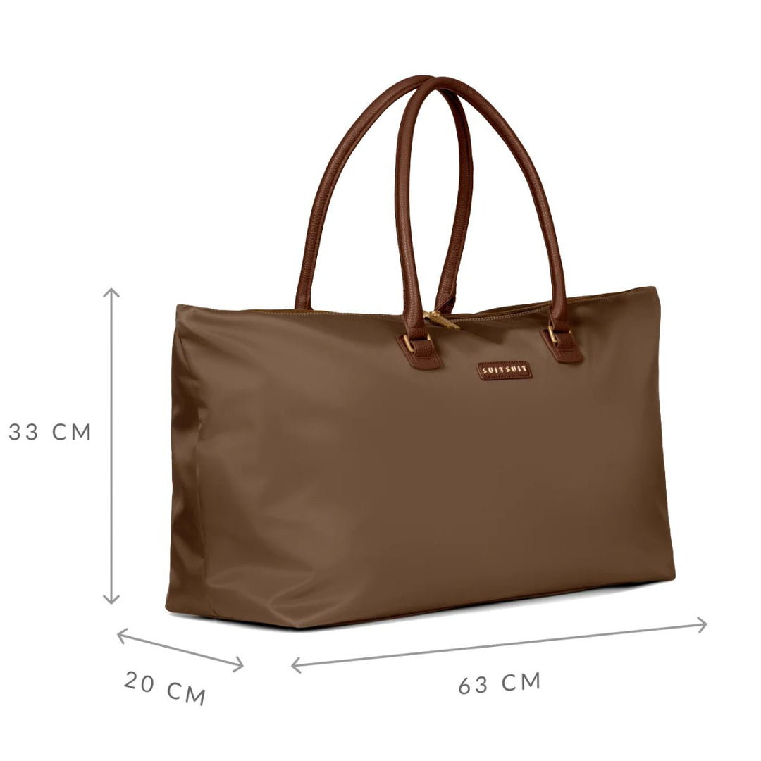 Afmetingen van de SuitSuit Fab Seventies Travel Tote Cocoa Brown #kleur_cocoa-brown