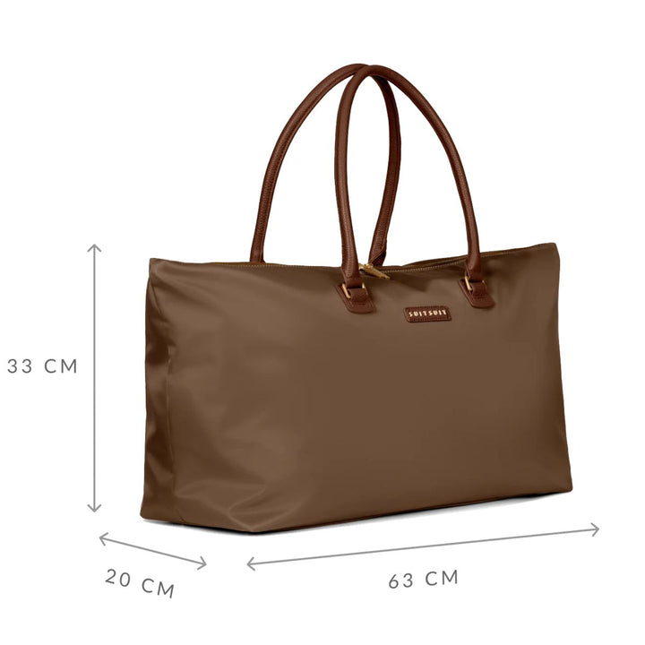 Afmetingen van de SuitSuit Fab Seventies Travel Tote Cocoa Brown #kleur_cocoa-brown