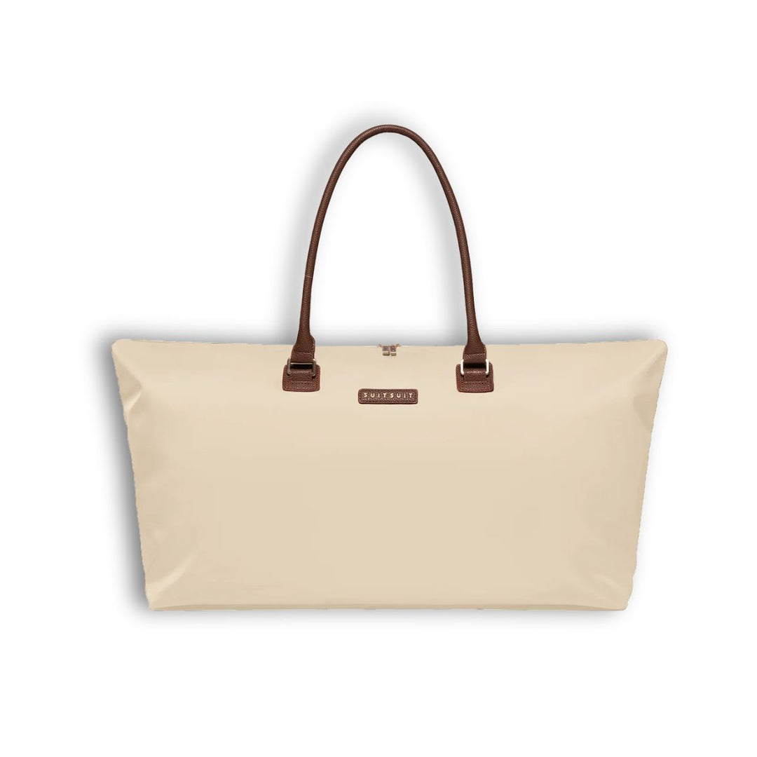 Voorkant van de Suitsuit travel tote wit #kleur_wit