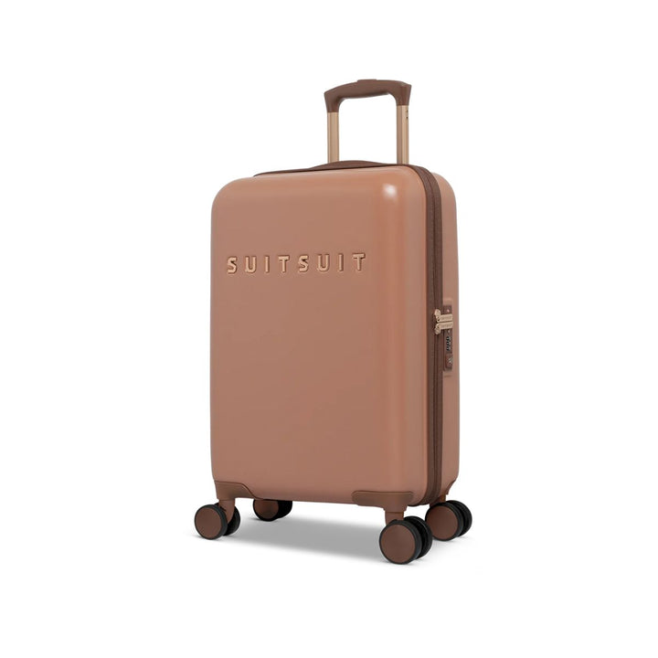 Voorzijde van de Suitsuit Fab Seventies handbagage koffer Italian-Clay #kleur_italian-clay