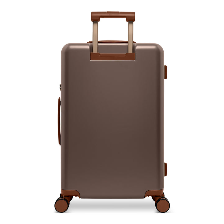 Achterkant van de SUITSUIT Serenity middelmaat koffer 66 in chocolade #kleur_chocolade