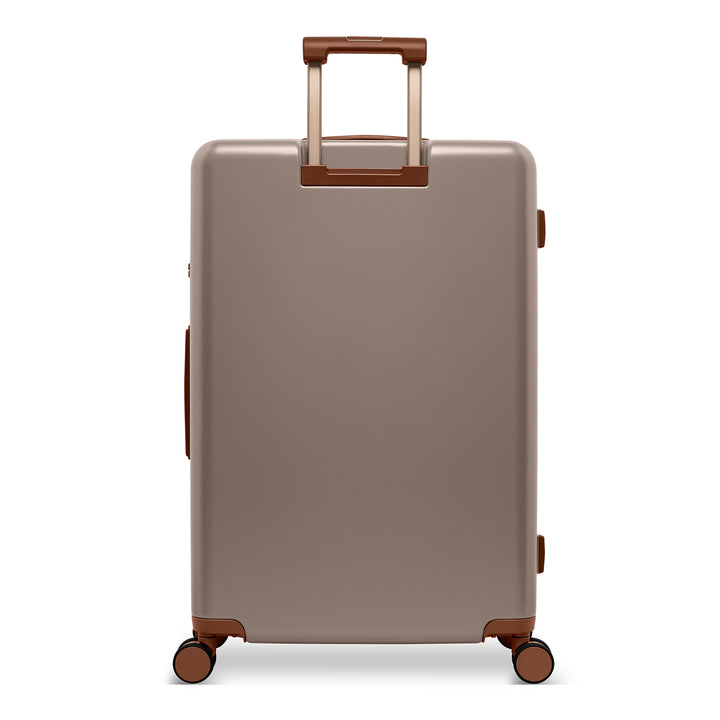Achterkant van de grote 76 ruimbagage koffer uit de SUITSUIT Serenity collectie in moon-stone #kleur_moon-stone