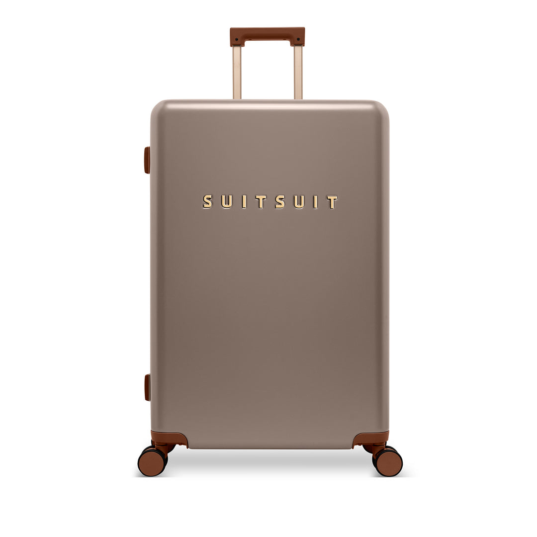 Voorkant van de grote 76 ruimbagage koffer uit de SUITSUIT Serenity collectie in moon-stone #kleur_moon-stone