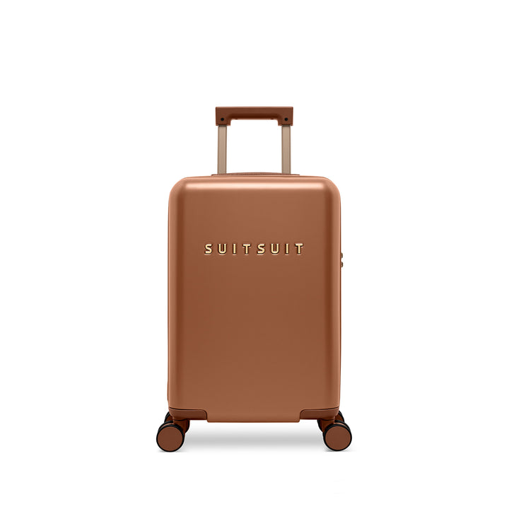Voorkant van de SUITSUIT Serenity handbagage koffer in de kleur Caramel #kleur_caramel