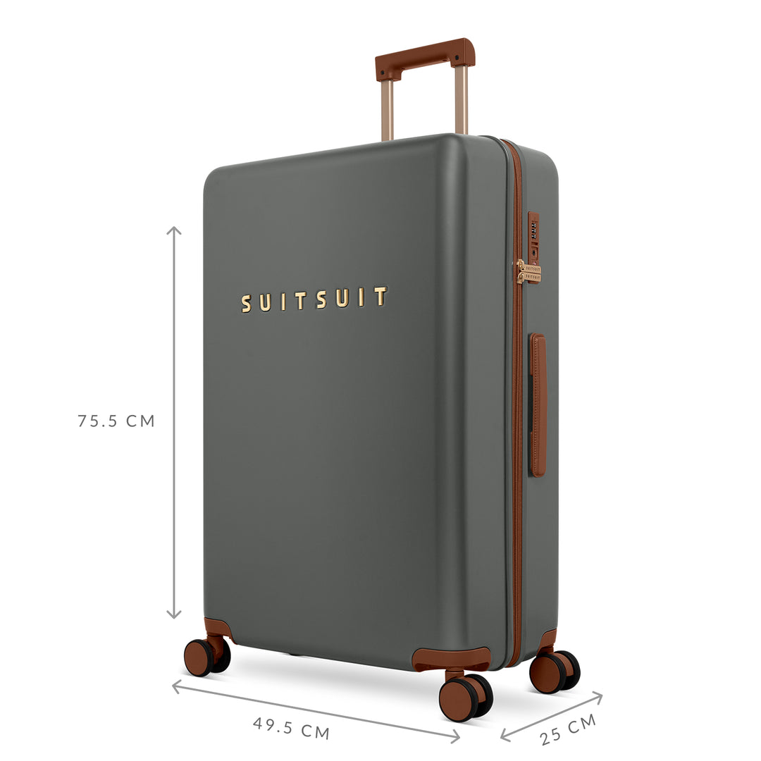 Afmetingen van de grote 76 ruimbagage koffer uit de SUITSUIT Serenity collectie in atlantic-deep #kleur_atlantic-deep
