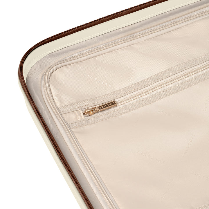 Details van het materiaal van de SUITSUIT Serenity handbagage koffer in de kleur Whisper-white #kleur_whisper-white