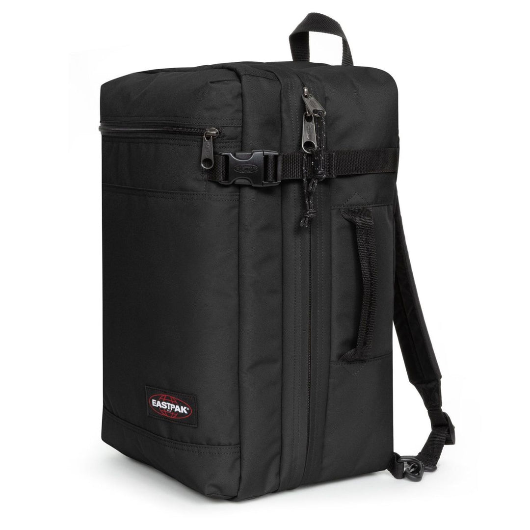 Voorzijde van de Transit'r Pack Eastpak zwart #kleur_zwart