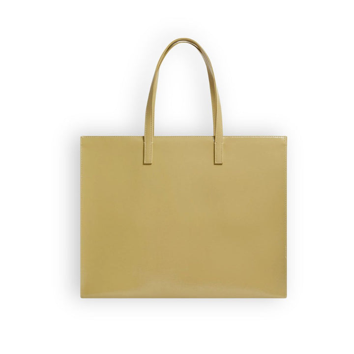 Achterkant van de Ted Baker Crinkon geel #kleur_geel