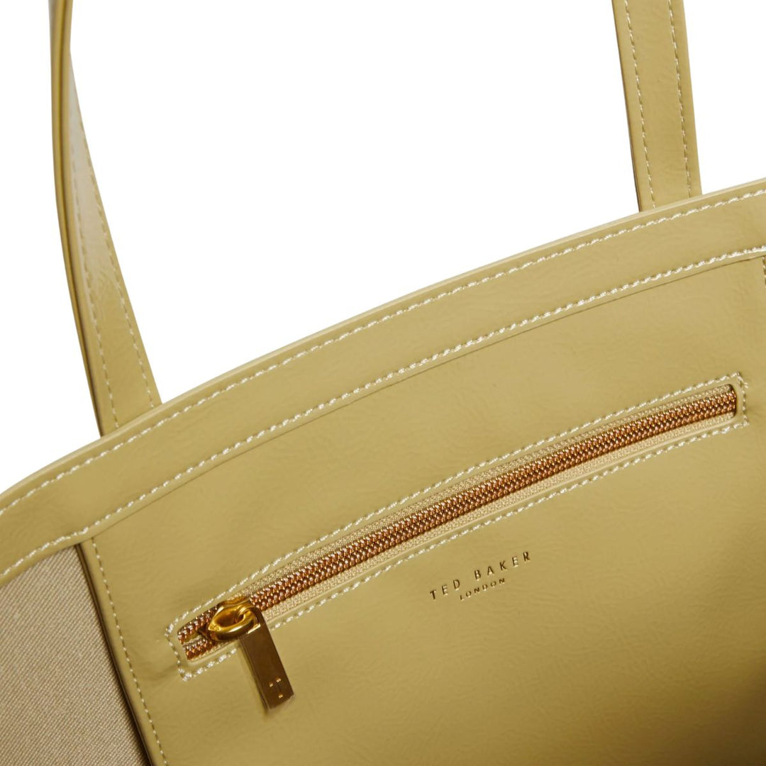 Binnenkant van de Ted Baker Crinkon geel #kleur_geel