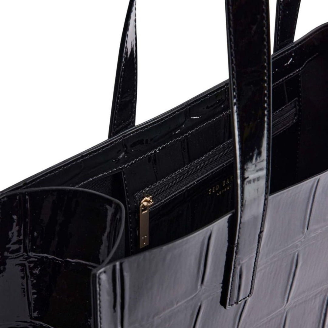 Binnenkant van de Ted Baker Crinkon Large shopper croco-black #kleur_croco-black