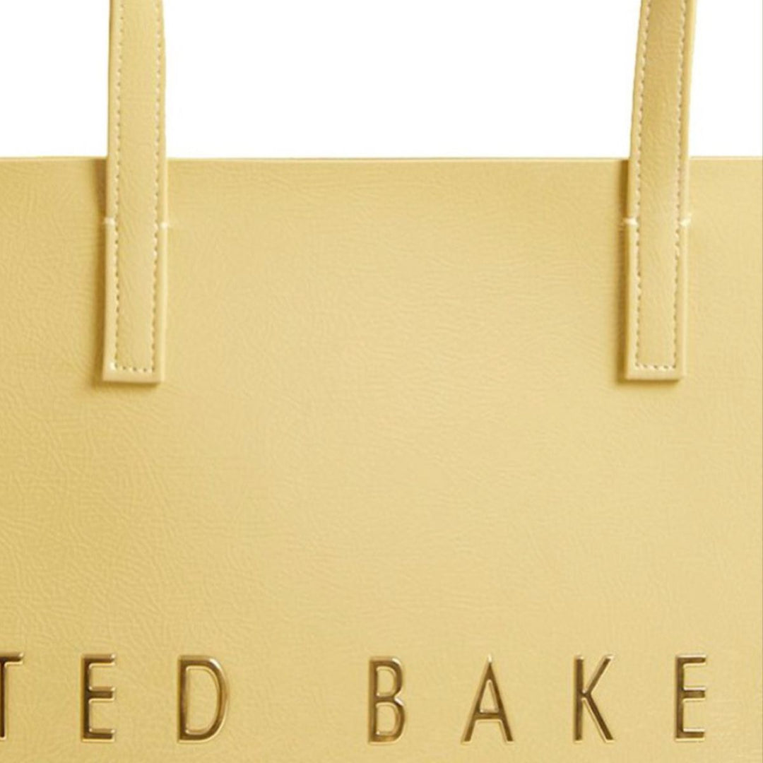 Details van de Ted Baker Crinkon shopper geel #kleur_geel