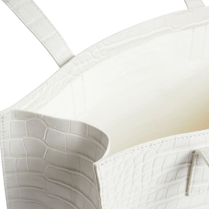 Binnenkant van de Ted Baker Crinkon shopper croco ivory #kleur_croco-ivory