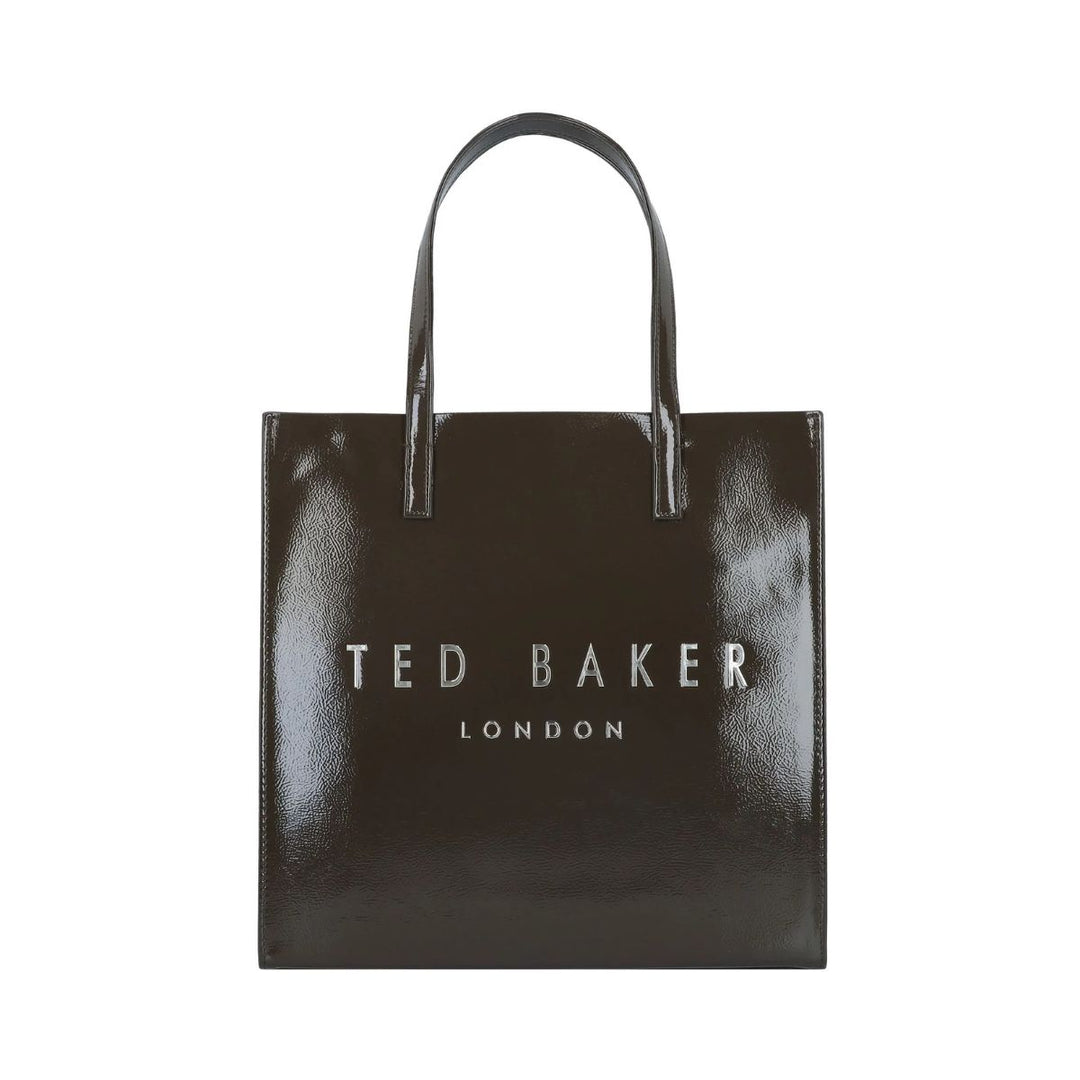 Voorkant Ted Baker Croccon shopper olijf #kleur_olijf