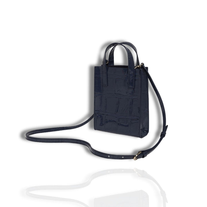 Achterkant van de Ted Baker Gatocon Mini icon crossbody tas Navy #kleur_navy