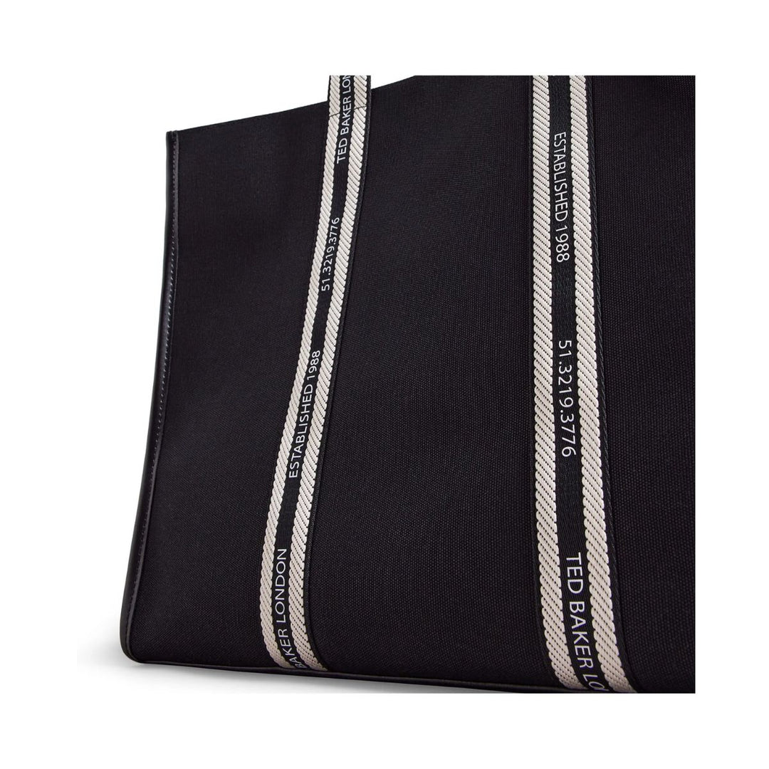 Details van het materiaal van de Ted Baker Georjey Branded Webbing black #kleur_black