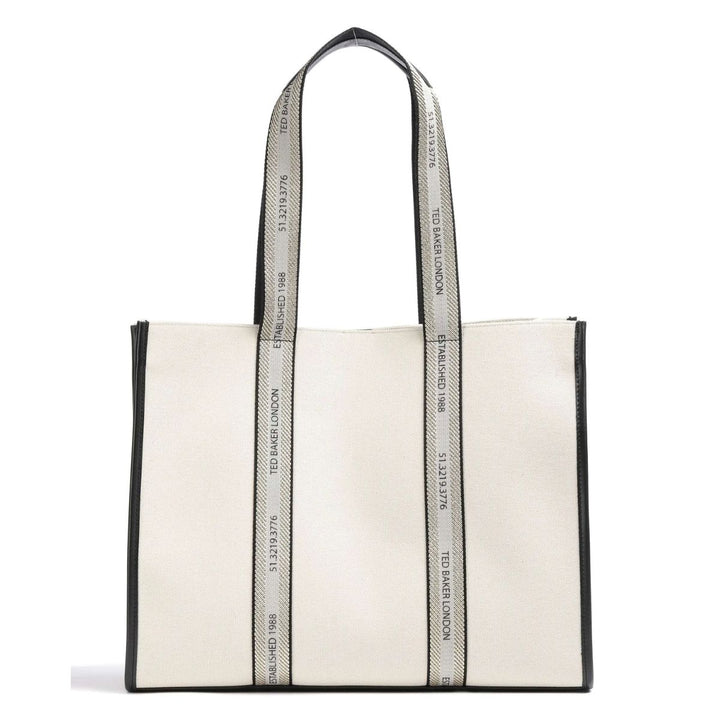 Voorkant van de Ted Baker Georjia Grote shopper Wit #kleur_wit