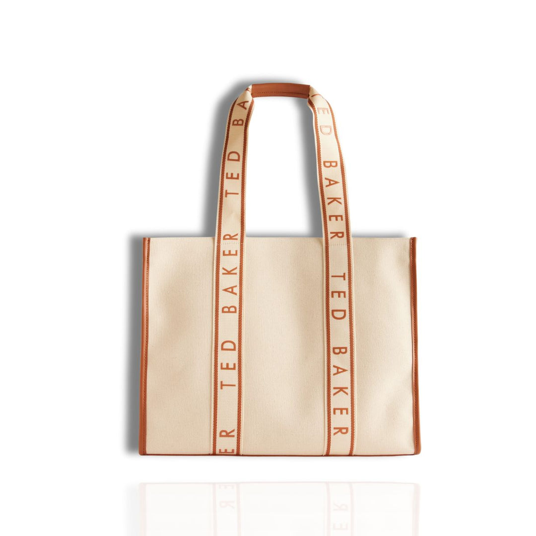 Voorkant Ted Baker Georjia grote shopper beige #kleur_beige