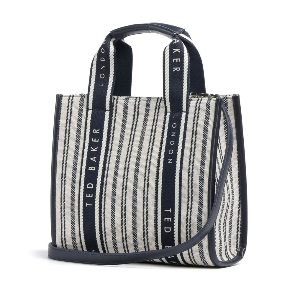 Voorzijde van de Ted Baker haylee Small tote Navy #kleur_navy