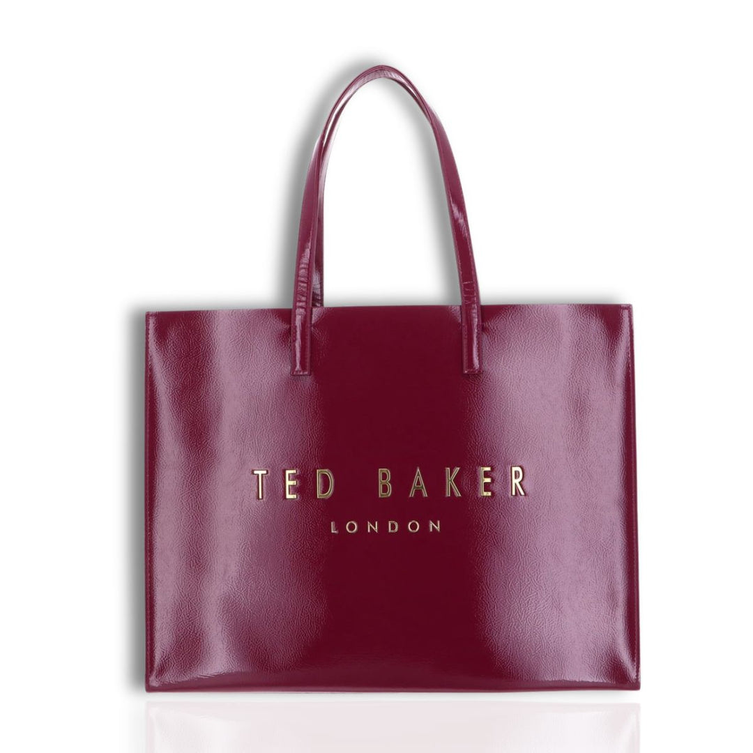 Voorkant van de Ted Baker Icon Shopper XL Deep-roze #kleur_deep-roze