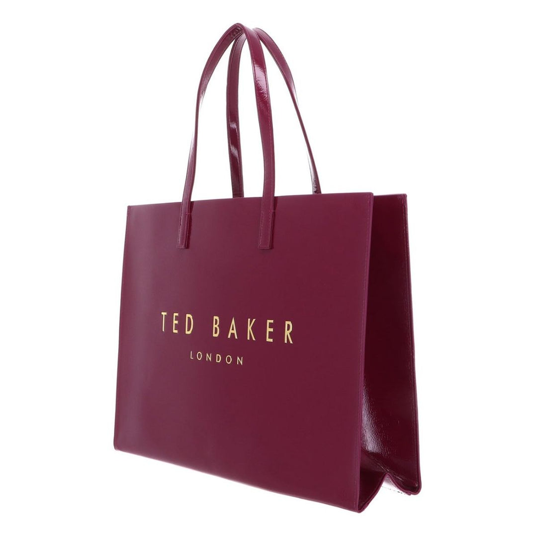 Voorzijde van de Ted Baker Icon Shopper XL Deep-roze #kleur_deep-roze