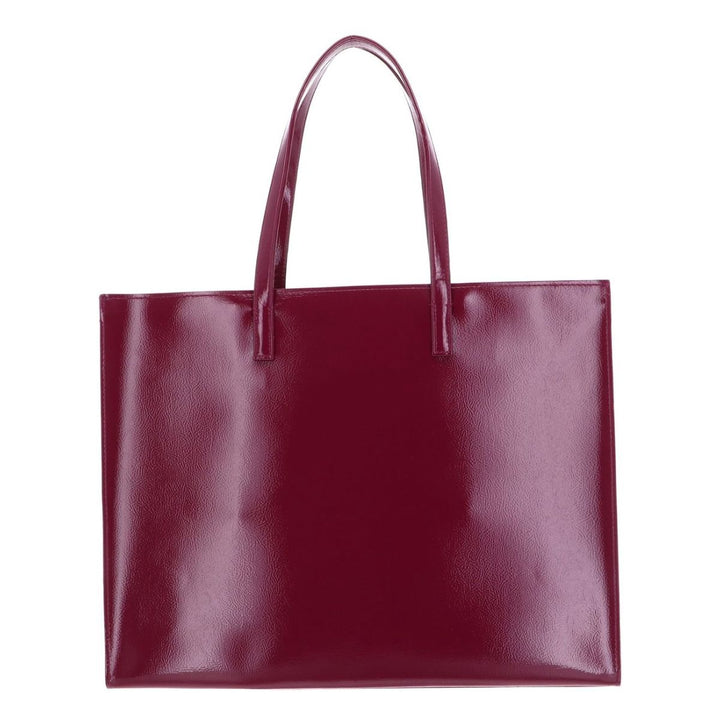 Achterkant van de Ted Baker Icon Shopper XL Deep-roze #kleur_deep-roze